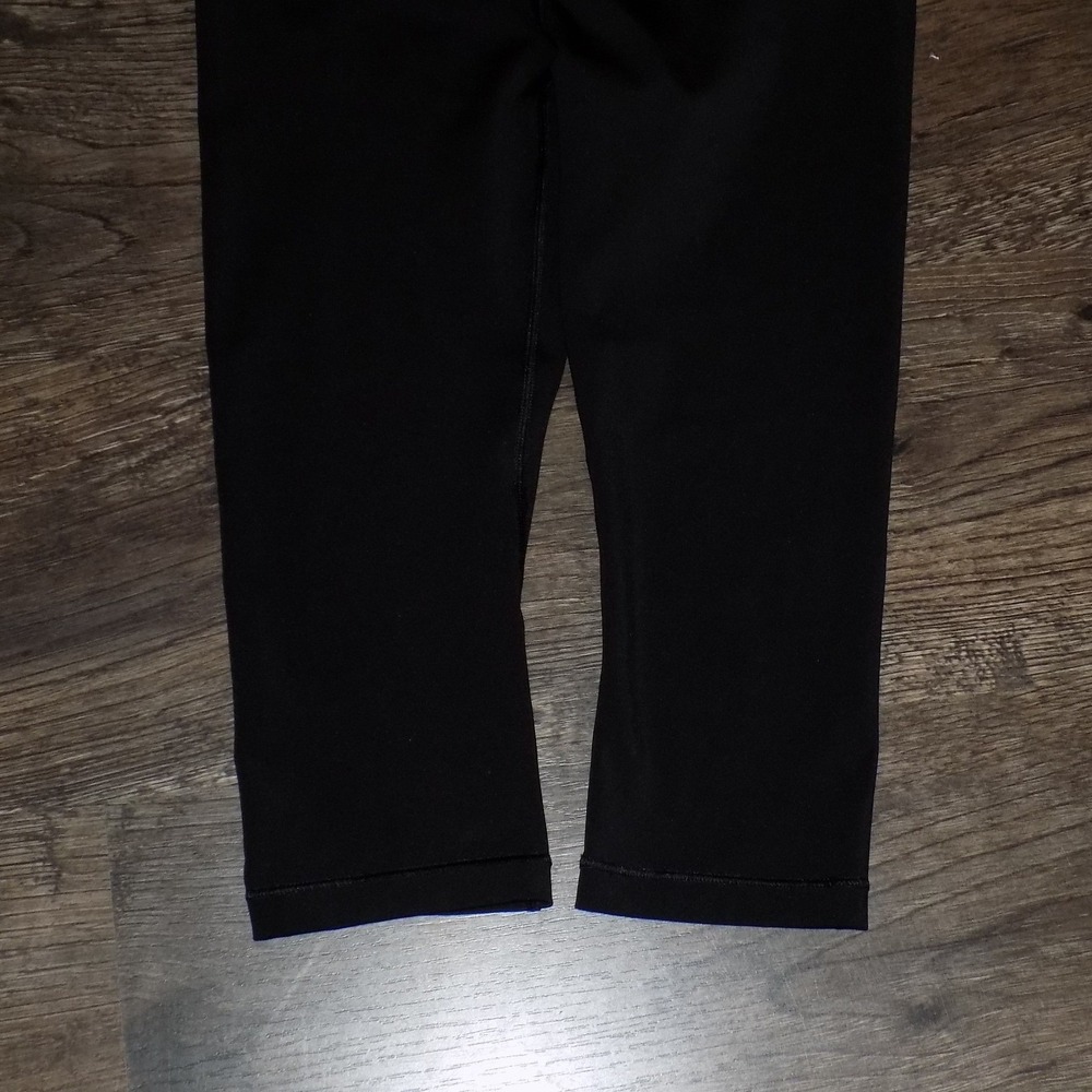 Athleta Accelerate Crop Leggings Womens Small Black Excellent Running Tights - Picture 3 of 8